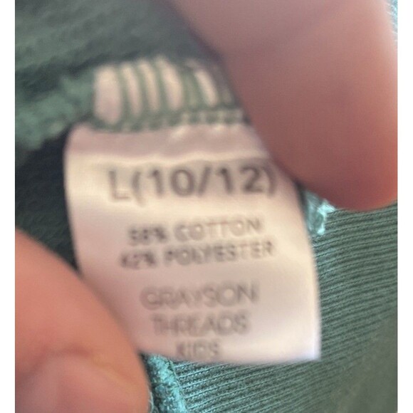 Greyson Threads Green Aloha Sweat Shirt Girls Large - Picture 6 of 6